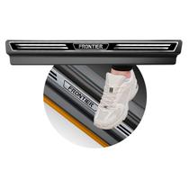 Jogo Soleira Premium Elegance Nissan Frontier 2017 em Diante - 4 Portas ( Vinil + Resinada 8 Peças ) Jogo Soleira Premium Elegance Nissan Frontier 2017 em Diante - 4 Portas ( Vinil + Resinada 8 Peças )