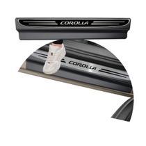 Jogo Soleira Premium Elegance Toyota Corolla 2014 a 2019 - 4 Portas (Vinil + Resinada 8 Peças) Jogo Soleira Premium Elegance Toyota Corolla 2014 a 2019 - 4 Portas (Vinil + Resinada 8 Peças)