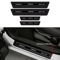 Jogo Soleira Proteção Premium Resinada Preto Black Hyundai Creta 2022 Jogo Soleira Proteção Premium Resinada Preto Black Hyundai Creta 2022