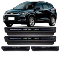 Jogo Soleira Protetora Resinada Chevrolet Tracker Turbo 2020 2021 2022 2023