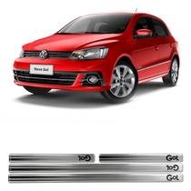 Jogo soleira resinada aço escovado vw gol g7 4 peças Jogo soleira resinada aço escovado vw gol g7 4 peças