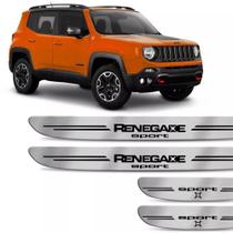 Jogo Soleira Resinada Jeep Renegade Sport 15 A 18 Escovado Jogo Soleira Resinada Jeep Renegade Sport 15 A 18 Escovado