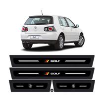 Jogo soleira resinada vw golf + blackout (8 peças)
