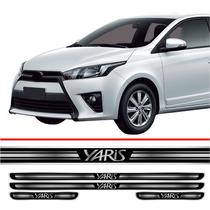 Jogo soleira Resinado Porta carro Yaris 2018 a 2025