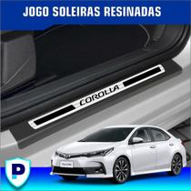 Jogo Soleira Toyota Corolla Resinada Premium Kit 8 Peças Jogo Soleira Toyota Corolla Resinada Premium Kit 8 Peças
