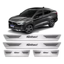 Jogo Soleiras de Portas Carro Fiat Fastback 22 a 24 Aço Inox Jogo Soleiras de Portas Carro Fiat Fastback 22 a 24 Aço Inox