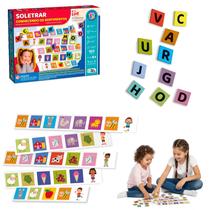 Jogo Soletrar Aprender Sentimento Pedagogico Alfabeto 160pçs Jogo Soletrar Aprender Sentimento Pedagogico Alfabeto 160pçs