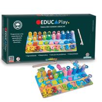 Jogo Somar Brincar Educa Play Montessori Pegadogico Escola - POLIBRINQ