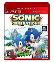 jogo Sonic Generations PS3 lacrado americano - sega