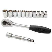 Jogo Soq. Enc 1/4 13 Pc 04 A 14mm Sextavado St09521g - SATA Jogo Soq. Enc 1/4 13 Pc 04 A 14mm Sextavado St09521g - SATA