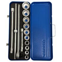 Jogo Soq. Enc 3/4 14 Pc 7/8 a 2" Estriado D32EPZ - Gedore