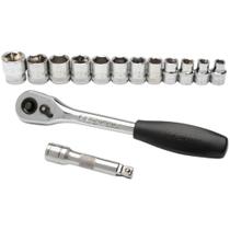 Jogo Soq. Enc 3/8 14 Pc 08 a 19 mm Sextavado ST09523G - SATA Jogo Soq. Enc 3/8 14 Pc 08 a 19 mm Sextavado ST09523G - SATA