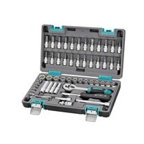 Jogo Soquete 1/4 57 Peças Bits Chave de Fenda E Hexag Stels