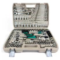 Jogo Soquete 150 Pçs Catraca Chave Manual C/Maleta Completa Jogo Soquete 150 Pçs Catraca Chave Manual C/Maleta Completa