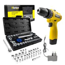 Jogo Soquete 40 PÇS + Parafusadeira Special Editon 12V Jogo Soquete 40 PÇS + Parafusadeira Special Editon 12V