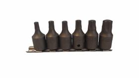 Jogo Soquete Bit Torx 15Pc Enc 3/8 Med T40 A T60 Jogo Soquete Bit Torx 15Pc Enc 3/8 Med T40 A T60