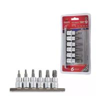 Jogo Soquete Bits Torx 3/8 Com 6 Peças Profissional