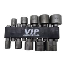 Jogo soquete canhao 10 Pecas de 4 a 13mm VIP INDUSTRIAL