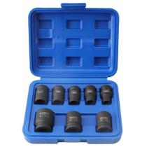 Jogo Soquete de Impacto Curto 1/2 POL com 8 Peças R010270 RIOSUL TOOLS