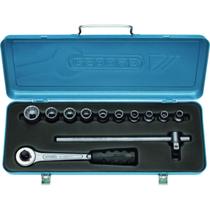 Jogo Soquete Estriado 1/2" 015.554 D19LPZ 12 Peças 3/8"-1" Gedore Jogo Soquete Estriado 1/2" 015.554 D19LPZ 12 Peças 3/8"-1" Gedore