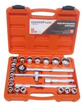 Jogo Soquete Estriado 22pçs Cromo Vanádio 1/2 Robust Gedore Laranja Jogo Soquete Estriado 22pçs Cromo Vanádio 1/2 Robust Gedore Laranja