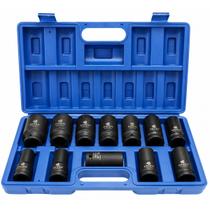 Jogo Soquete Impacto 3/4 Sextavado 17-38mm Kit 12 Pçs Bremen Jogo Soquete Impacto 3/4 Sextavado 17-38mm Kit 12 Pçs Bremen