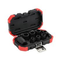 Jogo Soquete Impacto Sextavado Encaixe 1/2 10 a 24 Gedore Red