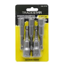 Jogo Soquete Magnetico - 1/4, 5/16, 3/8, 7/16, 1/2 Com 5 Pç Jogo Soquete Magnetico - 1/4, 5/16, 3/8, 7/16, 1/2 Com 5 Pç