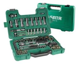Jogo Soquete Sext 1/2 E 1/4 86 Pçs St09013sj Sata Cromado