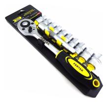 Jogo Soquete Sext 3/8 (10-22mm) 12 Pcs Fertak Prateado Jogo Soquete Sext 3/8 (10-22mm) 12 Pcs Fertak Prateado