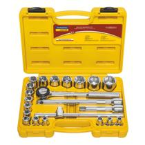 Jogo soquete sextavado 1/2" 22 peças 43610/022 tramontina