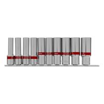 Jogo Soquete Sextavado Longo 1/2" Aço CRV 10 Peças 10-22mm MTX Jogo Soquete Sextavado Longo 1/2" Aço CRV 10 Peças 10-22mm MTX