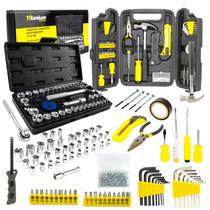 Jogo Soquete Sextavados 40 PÇS + Jogo Ferramentas 200 PÇS