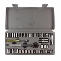 Jogo Soquete Sextavados Com Encaixe 1/4 E 3/8 40 Peças Eda Jogo Soquete Sextavados Com Encaixe 1/4 E 3/8 40 Peças Eda