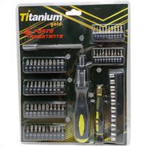 Jogo Soquete Titanium 1/4 72Pcs 5517 Jogo Soquete Titanium 1/4 72Pcs 5517