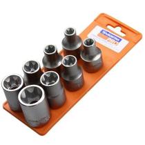 Jogo Soquetes 1/2 Pol. Ponta Trafix Fêmea 8 Peças Tramontina