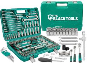 Jogo Soquetes Catracas Ferramentas Kit Chave 151 Peças Oficina Completa Com Maleta The Black Tools