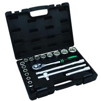Jogo Soquetes Estriados 1/2 Pol 10-32mm 18 Peça Stels Jogo Soquetes Estriados 1/2 Pol 10-32mm 18 Peça Stels