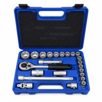 Jogo Soquetes Sextavado 22 Peças 10a32mm 1/2" G19578AC Gamma