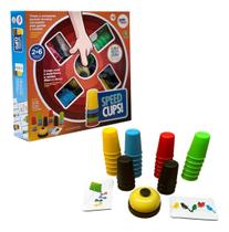 Jogo Speed Cups Copinhos Coloridos Brinquedo Educativo Pakit