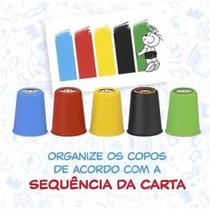 Jogo Speed Cups Copinhos Coloridos Pedagógico -Turma da Mônica