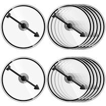 Jogo Spinner Wheel Chivao Blank Erasable Math 10 sets