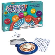 Jogo Stop Infantil Comunicação Imaginação e Raciocínio 2 A 4 Jogadores Acima De 7 Anos Nig Brinquedos - 0162
