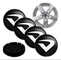 Jogo subcalota volcano 55mm emblema de aluminio alto relevo Jogo subcalota volcano 55mm emblema de aluminio alto relevo
