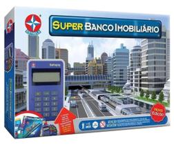 Jogo Super Banco Imobiliário Estrela com Maquina de Cartão Brinquedo Original Estrela Jogo Super Banco Imobiliário Estrela com Maquina de Cartão Brinquedo Original Estrela