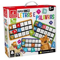 Jogo super bingo letras e palavras - brincadeira de criança - 3140 Jogo super bingo letras e palavras - brincadeira de criança - 3140