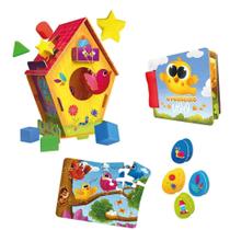 Jogo Super Combo Piu-Piu Formas Divertidas Madeira