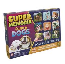Jogo Super Memória 108 Figuras - Grow FUNNY DOGS