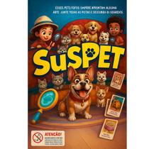 Jogo SusPET Mistério Infantil Tabuleiro Pets Mistério