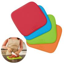 Jogo Tábua de Corte Descanso Para Panela Multiuso Colorido Jogo Tábua de Corte Descanso Para Panela Multiuso Colorido